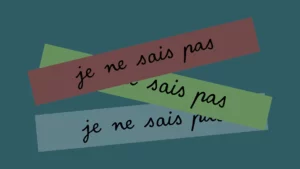 Trois post-it sur lequel est écrit : “Je ne sais pas”