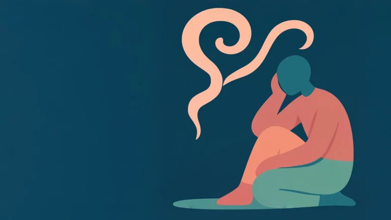 Un homme assis par terre qui réfléchit